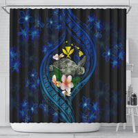 Hawaii Turtle Plumeria Flower Fanciful Shower Curtain