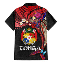 Tonga Emancipation Day Family Matching Mermaid Dress and Hawaiian Shirt Ngatu Humpback Whale Polynesian Flower LT03 - Polynesian Pride