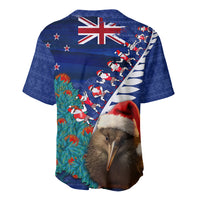 New Zealand Christmas Baseball Jersey Kiwi Bird Santa and Silver Fern Funny Haka Dance LT03 - Polynesian Pride