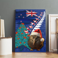 New Zealand Christmas Canvas Wall Art Kiwi Bird Santa and Silver Fern Funny Haka Dance LT03 - Polynesian Pride