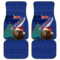New Zealand Christmas Car Mats Kiwi Bird Santa and Silver Fern Funny Haka Dance LT03 - Polynesian Pride