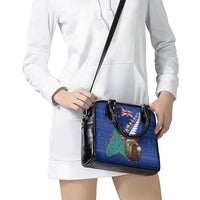 New Zealand Christmas Shoulder Handbag Kiwi Bird Santa and Silver Fern Funny Haka Dance LT03 - Polynesian Pride