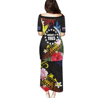 Cook Islands Independence Day Family Matching Puletasi and Hawaiian Shirt Maroro and Kakaia with Hibiscus Flower Polynesian Pattern LT03 - Polynesian Pride