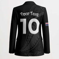 New Zealand Rugby Custom Blazer Sporty Silver Fern Shape with Maori Tattoos LT03 - Polynesian Pride