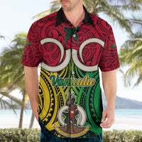 Personalised Vanuatu Hawaiian Shirt Pig Tusk Mix Maori Pattern and Namele Leaf LT03 - Polynesian Pride