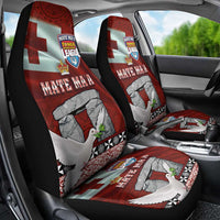 Mate Ma'a Tonga Car Seat Cover Haamonga a Maui and White Dove - Tongan Kupesi Ngatu LT03 - Polynesian Pride