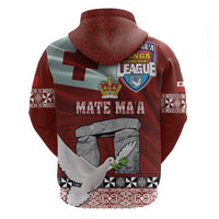 Mate Ma'a Tonga Hoodie Haamonga a Maui and White Dove - Tongan Kupesi Ngatu LT03 - Polynesian Pride