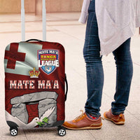 Mate Ma'a Tonga Luggage Cover Haamonga a Maui and White Dove - Tongan Kupesi Ngatu LT03 Red - Polynesian Pride