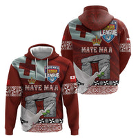 Mate Ma'a Tonga Zip Hoodie Haamonga a Maui and White Dove - Tongan Kupesi Ngatu LT03 - Polynesian Pride