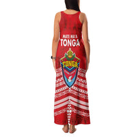 Mate Ma'a Tonga Family Matching Tank Maxi Dress and Hawaiian Shirt Double White Dove and Kupesi Ngatu Art Tattoo LT03 - Polynesian Pride