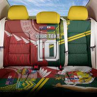 Custom Mate Ma'a Tonga and Australia Kangaroo Back Car Seat Cover Nation Seal with Mascot Aboriginal and Tongan Kupesi Ngatu Art LT03 One Size Red - Polynesian Pride