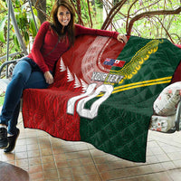 Custom Mate Ma'a Tonga and Australia Kangaroo Quilt Nation Seal with Mascot Aboriginal and Tongan Kupesi Ngatu Art LT03 - Polynesian Pride