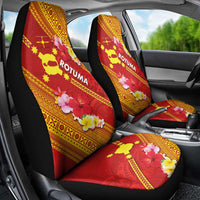 Rotuma Island Car Seat Cover Fijian Tapa with Polynesian Art and Hibiscus LT03 - Polynesian Pride
