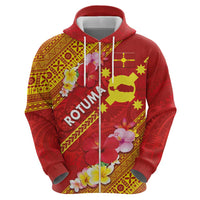 Rotuma Island Hoodie Fijian Tapa with Polynesian Art and Hibiscus LT03 - Polynesian Pride