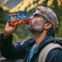 Personalised Fiji and Rotuma Together 4 in 1 Can Cooler Tumbler Tapa and Pacific Art Pattern with Cultural Emblems Half Style