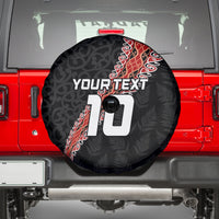 Custom New Zealand Rugby Spare Tire Cover Maori and Silver Fern Half Style LT03 - Polynesian Pride