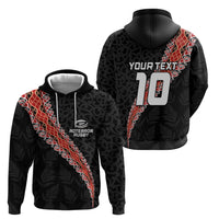 Custom New Zealand Rugby Zip Hoodie Maori and Silver Fern Half Style LT03 - Polynesian Pride