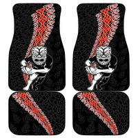 New Zealand Maori Warrior Rugby Car Mats Maori and Silver Fern Half Style LT03 - Polynesian Pride