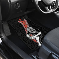 New Zealand Maori Warrior Rugby Car Mats Maori and Silver Fern Half Style LT03 - Polynesian Pride