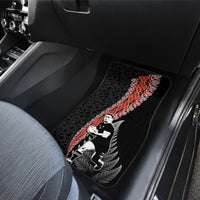 New Zealand Maori Rugby Player Car Mats Maori and Silver Fern Half Style LT03 - Polynesian Pride