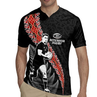 New Zealand Maori Rugby Player Rugby Jersey Maori and Silver Fern Half Style LT03 - Polynesian Pride