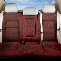 Hawaiian Monk Seal and Whale Back Car Seat Cover Kakau Tribal Pattern Red Color