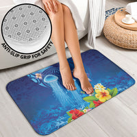 Fiji Jellyfish Bathroom Set Tapa Patterns and Hibiscus Sea Vibe LT03 - Polynesian Pride