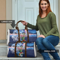 New Zealand Merry Christmas Travel Bag Maori Tribal Pattern with Xmas Tui Bird LT03 - Polynesian Pride