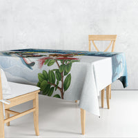 New Zealand and Australia Merry Christmas Tablecloth Kiwi Birds Skiing and Koala Santa Riding Kangaroo LT03 - Polynesian Pride