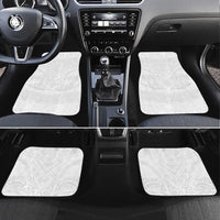 Tonga White Sunday Car Mats Tongan Tribal Heritage Tattoos - Polynesian Pride