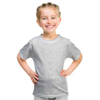Tonga White Sunday Kid T Shirt Tongan Tribal Heritage Tattoos - Polynesian Pride