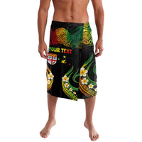 Personalised Malampa Fiji Day Lavalava Polynesian Tattoo and Plumeria Reggae Color LT03 Reggae - Polynesian Pride