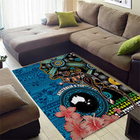 Fiji and Australia Kangaroos Area Rug Indigenous Aboriginal and Fijian Masi Tribal Tattoo LT03 - Polynesian Pride