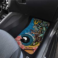Fiji and Australia Kangaroos Car Mats Indigenous Aboriginal and Fijian Masi Tribal Tattoo LT03 - Polynesian Pride