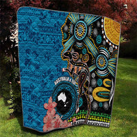 Fiji and Australia Kangaroos Quilt Indigenous Aboriginal and Fijian Masi Tribal Tattoo LT03 - Polynesian Pride