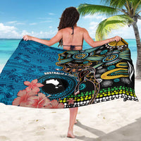 Fiji and Australia Kangaroos Sarong Indigenous Aboriginal and Fijian Masi Tribal Tattoo LT03 - Polynesian Pride