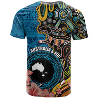 Fiji and Australia Kangaroos T Shirt Indigenous Aboriginal and Fijian Masi Tribal Tattoo LT03 - Polynesian Pride