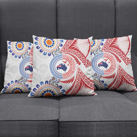 Tongan and Australian Culture Together Pillow Cover Ngatu Art Tribal Aboriginal Tattoo Pattern LT03 - Polynesian Pride