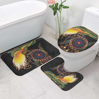 Papua New Guinea and Australia Together Bathroom Set Bird of Paradise and Kangaroo Melanesian Aboriginal Motifs LT03 - Polynesian Pride