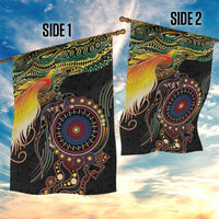 Papua New Guinea and Australia Together Garden Flag Bird of Paradise and Kangaroo Melanesian Aboriginal Motifs LT03 - Polynesian Pride