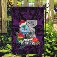 Guam Christmas Garden Flag Santa Gift Latte Stone and Sea Turle Mix Hibiscus Chamorro Pink Style LT03 Garden Flag Pink - Polynesian Pride