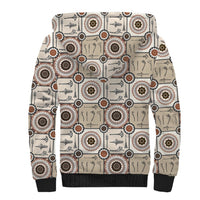 Tukenny Pattern Fijian War Clubs Sherpa Hoodie LT03 - Polynesian Pride