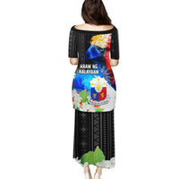 Philippines Independence Day Family Matching Puletasi and Hawaiian Shirt Philippines Eagle and Sampaguita Jasmine Yakan Tribal LT03 - Polynesian Pride