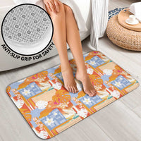 Hawaiian and Japanese Culture Together Bathroom Set Palaka Japanese Art and Tropical Motif Tribal Patchwork LT03 - Polynesian Pride