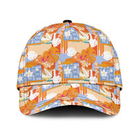 Hawaiian and Japanese Culture Together Classic Cap Palaka Japanese Art and Tropical Motif Tribal Patchwork LT03 Universal Fit Multicolor - Polynesian Pride