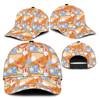 Hawaiian and Japanese Culture Together Classic Cap Palaka Japanese Art and Tropical Motif Tribal Patchwork LT03 - Polynesian Pride