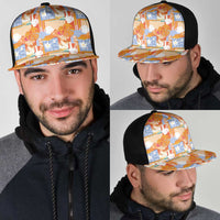 Hawaiian and Japanese Culture Together Mesh Trucker Cap Palaka Japanese Art and Tropical Motif Tribal Patchwork LT03 - Polynesian Pride