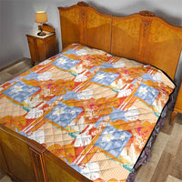 Hawaiian and Japanese Culture Together Quilt Palaka Japanese Art and Tropical Motif Tribal Patchwork LT03 - Polynesian Pride