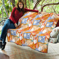 Hawaiian and Japanese Culture Together Quilt Palaka Japanese Art and Tropical Motif Tribal Patchwork LT03 - Polynesian Pride