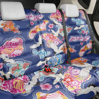 Hawaiian and Japanese Culture Together Back Car Seat Cover Hawaiian Archipelago Shape Sea Animals LT03 - Polynesian Pride